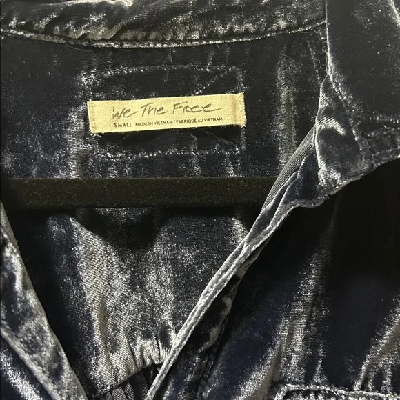 We The Free Night Skies Velvet Button-Up Shirt - Picture 3 of 7